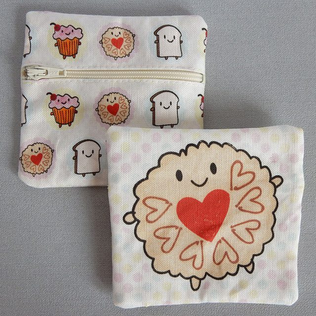 afternoon tea fabric coin purses